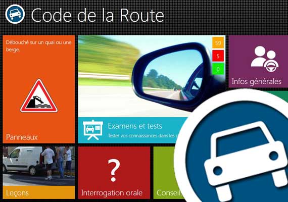 J'ai cr et ralis le design de l'interface avec Silverlight pour le logiciel Code de la Route.
La cration de l'interface est inspir de Metro pour Windows 8 avec le respect de la charte tablie par Microsoft.
En colaboration avec Microsoft et utilisation de la tchnologie Silverlight et apprantissage du Xaml.